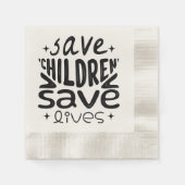 救子救生 縁ありカクテルナプキン (正面)