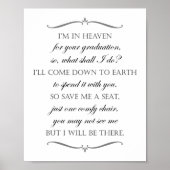 救席卒業記念エレガント椅子 ポスター (正面)