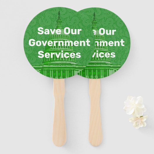 救庁 ハンドファン (正面&裏面)