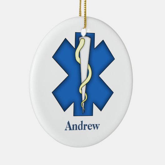 救急パーソナライズされた医療技士オーナメント セラミックオーナメント (右)