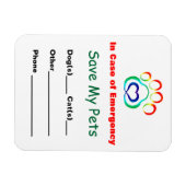 救急ペット用磁石 マグネット (横)