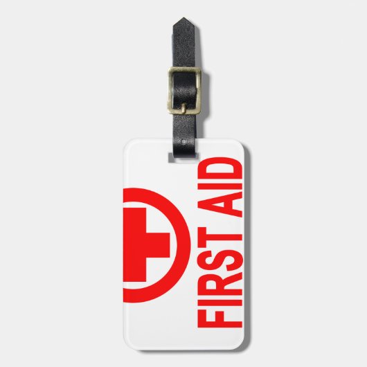 救急処置の女性のT-Shirts.png ラゲッジタグ (正面縦)