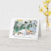 救急処置室でチキンスープが早くよくなる カード (黄色い花)