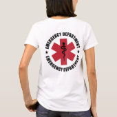 救急処置室 スター・オブ・ライフ 医療エンブレム Tシャツ (裏面)