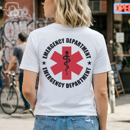 救急処置室 スター・オブ・ライフ 医療エンブレム Tシャツ