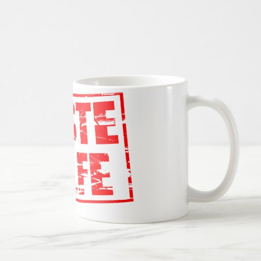 救急処置 赤いゴム印効果 コーヒーマグカップ (右)