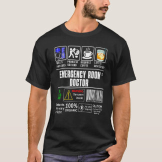 救急医スキル コーヒー ウイスキー Tシャツ