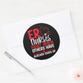 救急医療ナースおもしろいER技術者ER ラウンドシール (封筒)