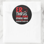 救急医療ナースおもしろいER技術者ER ラウンドシール (バッグ)