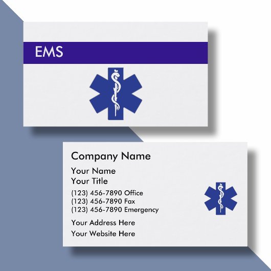 救急医療ビジネスカード EMS 名刺