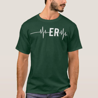 救急医療医ナースギフトERハートビー Tシャツ