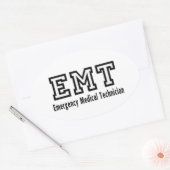 救急医療士 楕円形シール (封筒)