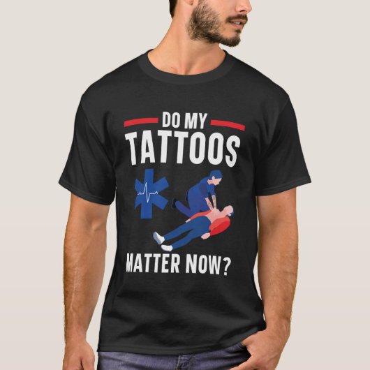 救急医療技術者医療EMTパラメータ Tシャツ (正面)