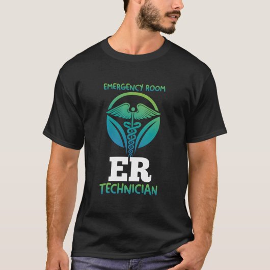救急医療技術者 救急処置室 技術者 感謝 Tシャツ (正面)