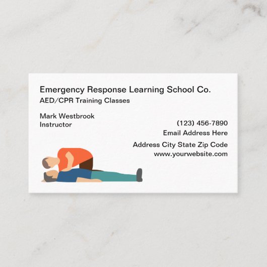 救急医療教室 名刺 (正面)