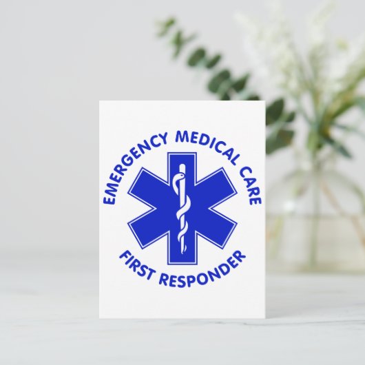 救急医療気に第一応答者 ポストカード (スタンド正面)