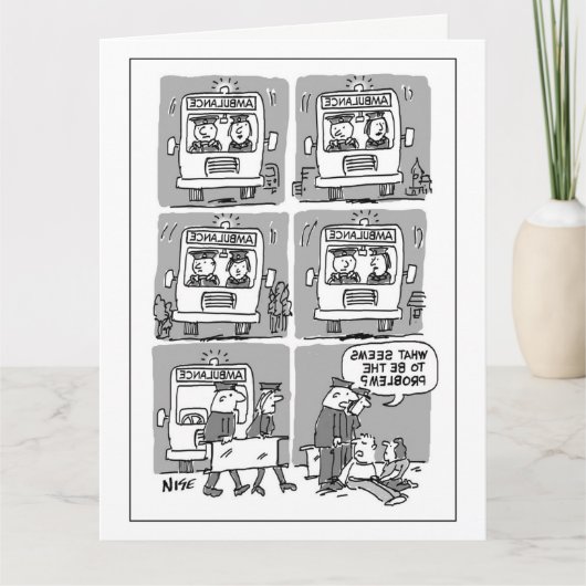 救急医療隊員おもしろいカード カード (正面)