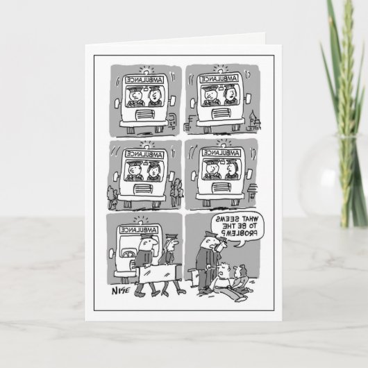 救急医療隊員おもしろいカード カード (正面)