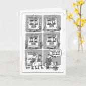 救急医療隊員おもしろいカード カード (黄色い花)