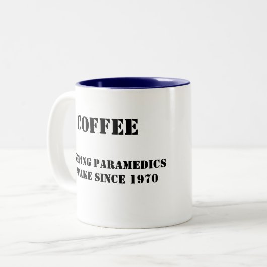 救急医療隊員のコーヒー ツートーンマグカップ (正面左)