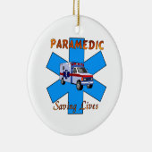 救急医療隊員のセービングの生命 セラミックオーナメント (右)