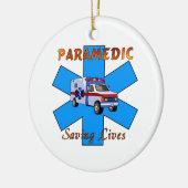 救急医療隊員のセービングの生命 セラミックオーナメント (左)