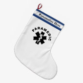 救急医療隊員のテーマ ラージクリスマスストッキング (正面 (吊り時))