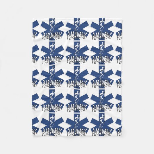 救急医療隊員の行為 フリースブランケット (正面)