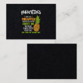 救急医療隊員はパイナップルのようです 名刺 (正面/裏面)