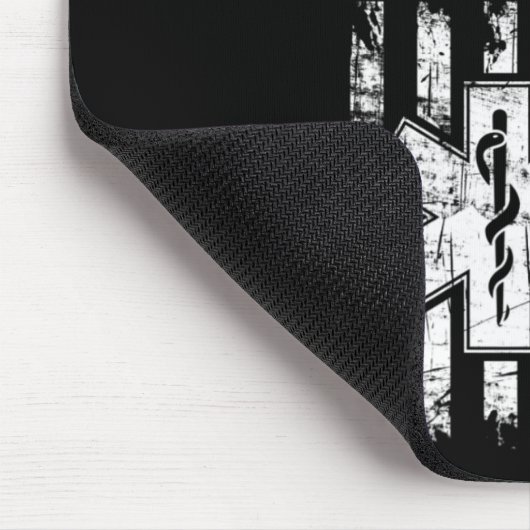 救急医療隊員アメリカ国旗の独立記念日Emt Ems U マウスパッド (コーナー)