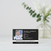 救急医療隊員カスタムEMS EMT救急車写真 名刺 (スタンド正面)