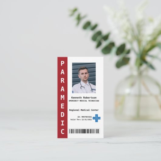 救急医療隊員サービス 名刺 (スタンド正面)