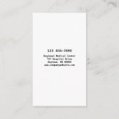 救急医療隊員サービス 名刺 (裏面)