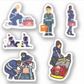 救急医療隊員シール シール (正面)