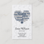 救急医療隊員デニムテクスチャ 名刺 (正面)