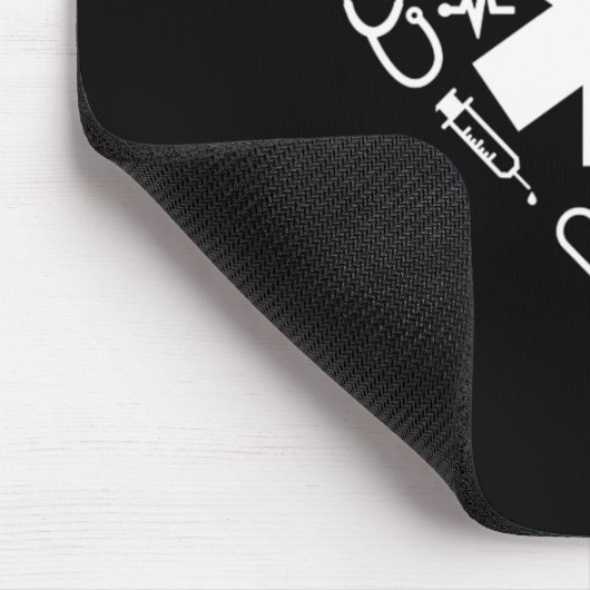 救急医療隊員ハート救急医療隊員カドゥセウスドクターEMS EMT マウスパッド (コーナー)