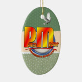 救急医療隊員ロゴ セラミックオーナメント (右)