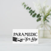 救急医療隊員名刺 – カッコいいヴィンテージ 名刺 (スタンド正面)