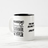 救急医療隊員役職 ツートーンマグカップ (正面左)