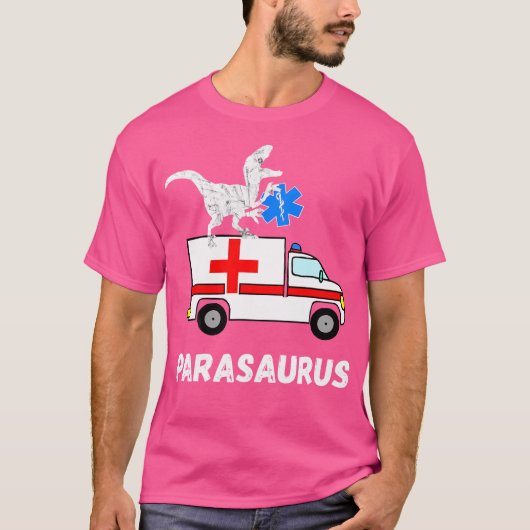 救急医療隊員恐竜救急医療隊員ディノレスキヤーエマージェンシー Tシャツ (正面)