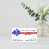 救急医療隊員救急医療EMS EMTスター・オブ・ライフ 名刺 (スタンド正面)