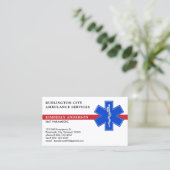 救急医療隊員救急救急スター 名刺 (スタンド正面)