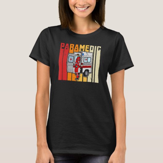 救急医療隊員救急訓練サービス救急処置員 Tシャツ (正面)
