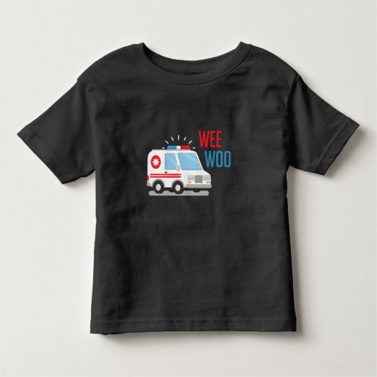 救急医療隊員救急車woo病院EMT トドラーTシャツ (正面)