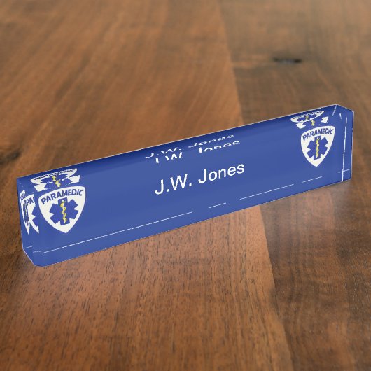 救急医療隊員畑 デスクネームプレート (側面)