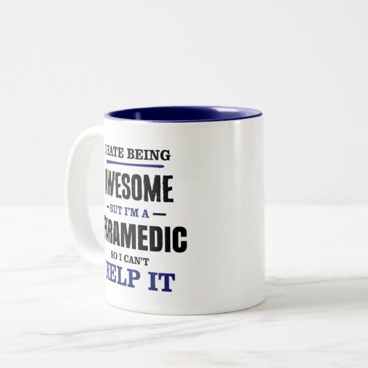 救急医療隊員素晴らしは救済できない ツートーンマグカップ (正面左)