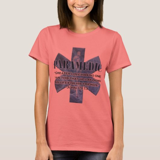 救急医療隊員聖書詩 Tシャツ (正面)