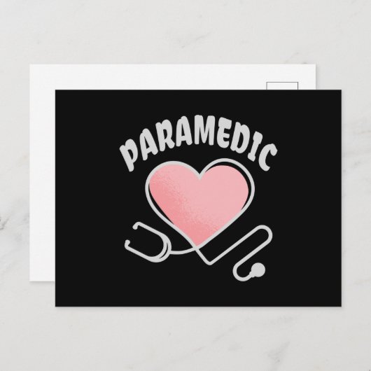 救急医療隊員聴診器(ハート) ポストカード (正面/裏面)