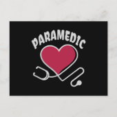 救急医療隊員聴診器(ハート) ポストカード (正面)