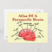 救急医療隊員脳図 ポストカード (正面/裏面)